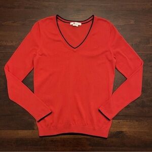Boden Red V-Neck Sweater